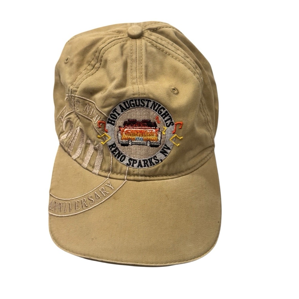 Hot August Nights 2011 Reno Sparks NV Anniversary Baseball Cap‎ Adjustable Khaki